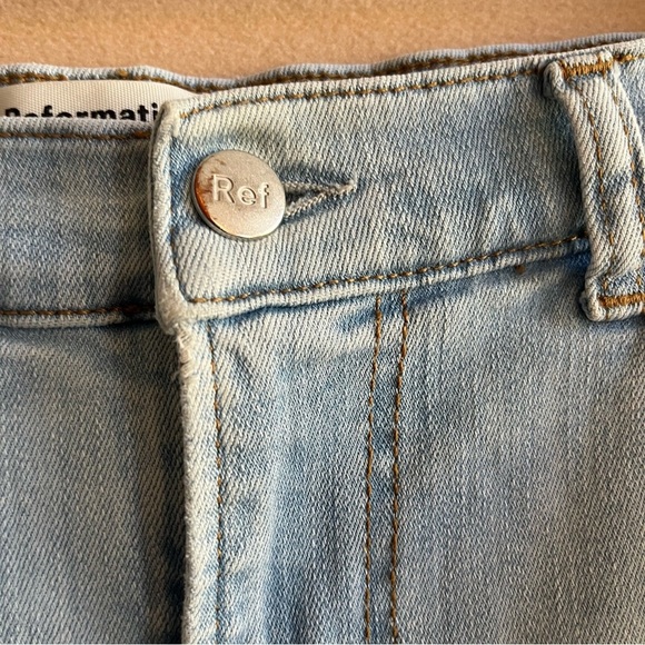 Reformation Jeans High & Skinny Jeans In Amalfi Wash size 30 - Picture 8 of 15